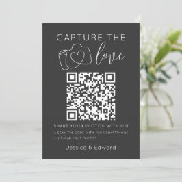 Capturar O Casamento Moderno Da Cinza De Código Qr