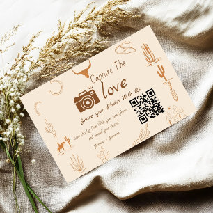 Capture o Cartão de Código QR de Casamento de Amor