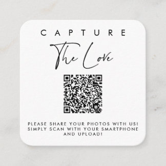 Capture os cartões de amor com código QR