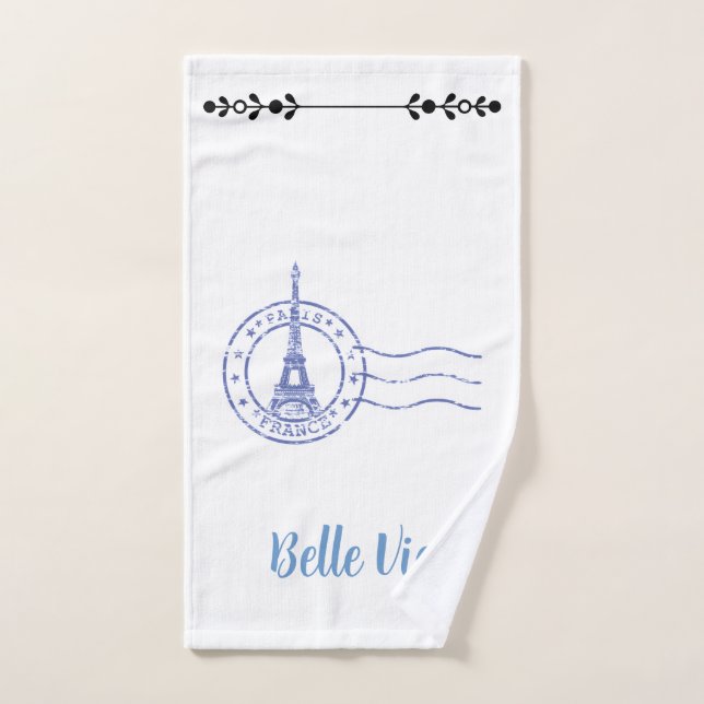 Capture Paris com Toalhas Belle Vie (Toalha de mão)