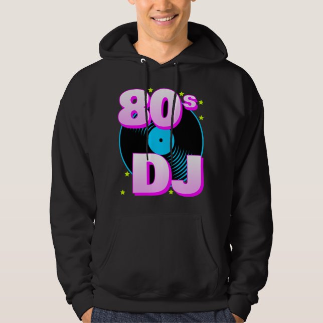 Capuz Corey Tiger 80s Retro "DJ dos anos 80" Moletom com (Frente)