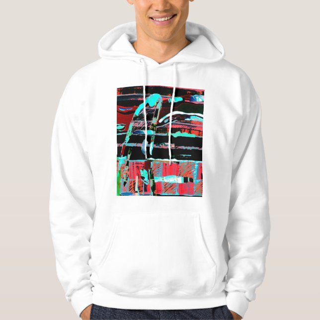 Capuz de Moletom Adulto de Liberdade Abstrata – Pe (Frente)