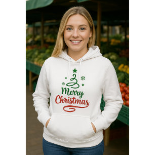 Capuz Freefit Feliz Natal   Camisola Pullover Unis