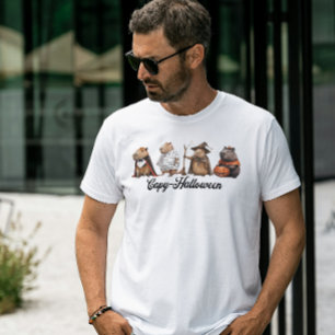 Capy Halloween Capybara Halloween T-Shirt Engraçad