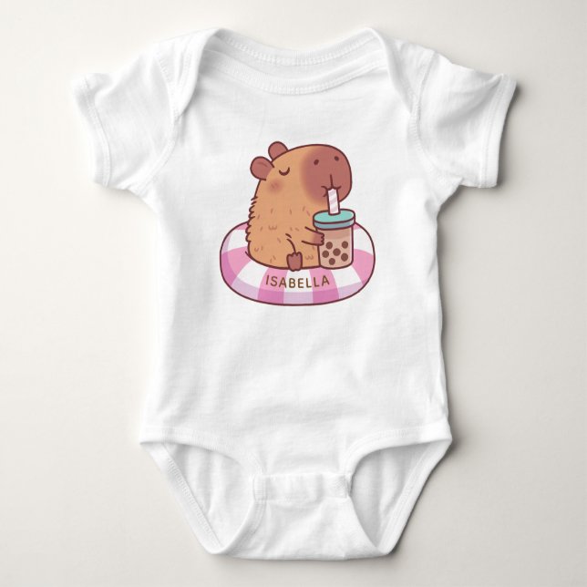 Capybara Baby T-Shirt Baby Bodycase (Frente)