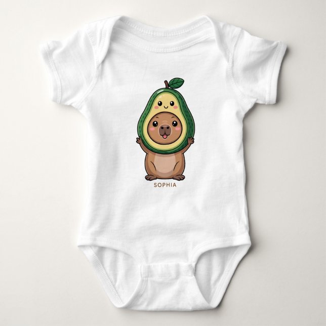 Capybara Baby T-Shirt Baby Bodycase (Frente)