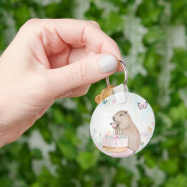 Capybara Cakefest Kids Party Chaveiro