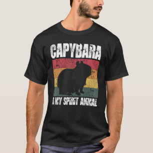 Capybara É Minha Espirita Camisa De Animais Capyba