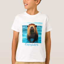 Capybara Na Camisa Água