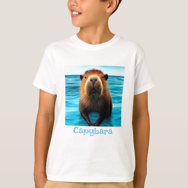 Capybara Na Camisa Água (Frente)