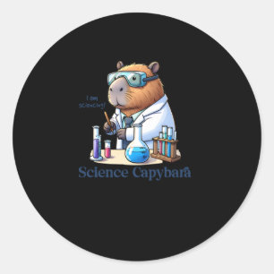 Capybara Scientist, estou fazendo ciência! Adesivo
