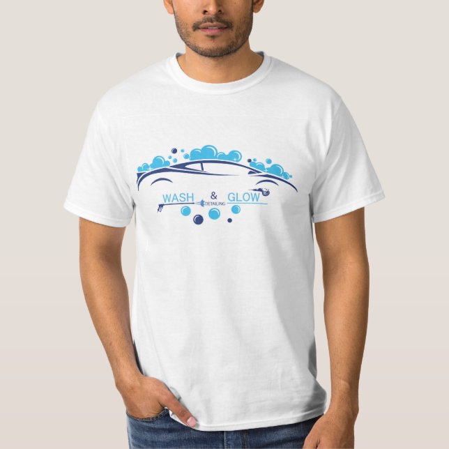 Car Wash & Glow Detailing T-Shirt (Frente)