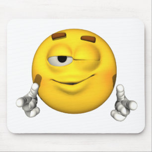 Cara da emoção - piscar os olhos Mousepad