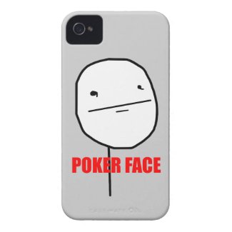 Cara de póquer Meme Capa iPhone 4 Case-Mate