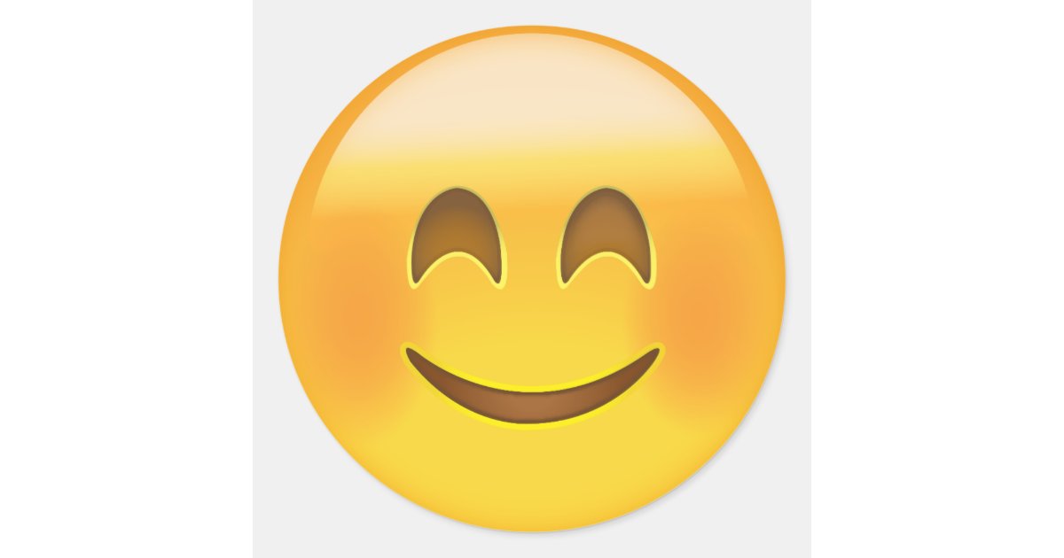 Cara de sorriso com olhos de sorriso Emoji Adesivo Zazzle Armario Keter De Plástico Con Cerradura ~ Cara de sorriso com olhos de sorriso Emoji Adesivo Zazzle