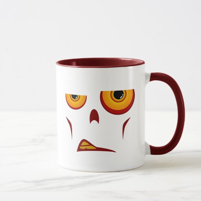 Cara do zombi - caneca do Snarl (Direita)
