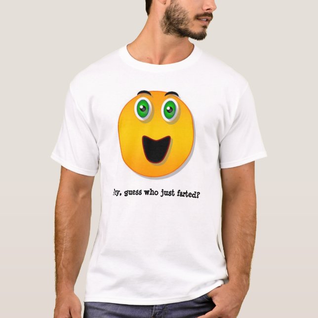Cara engraçada - suposição que t-shirt (Frente)