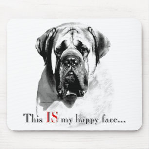 Cara feliz Mousepad do Mastiff