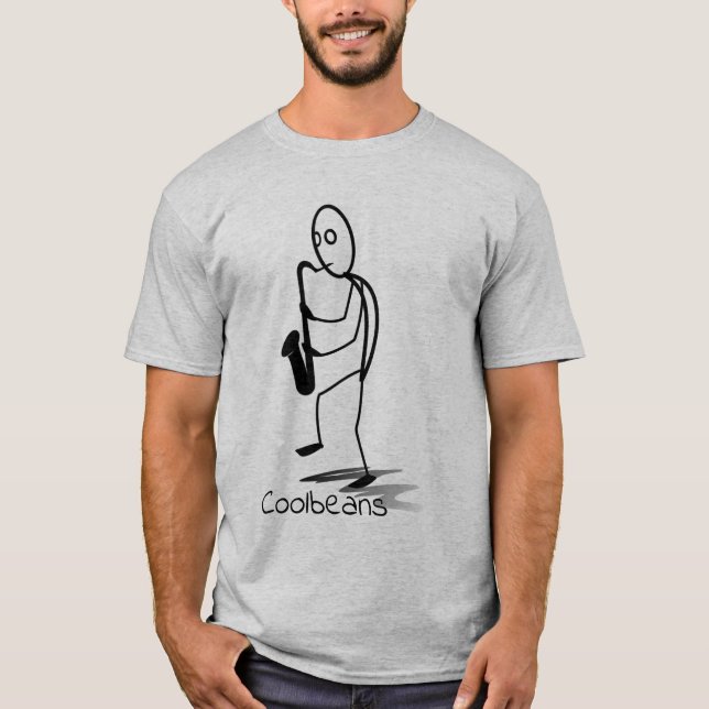 Cara Jazzy - Camisa T de feijão (Frente)