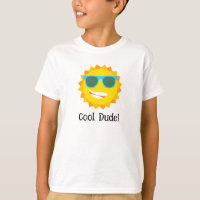 "Cara Legal!" Camiseta de desenho animado do sol p