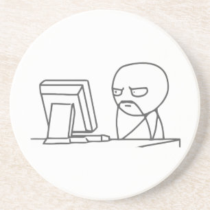 Cara Meme do computador - porta copos superior do