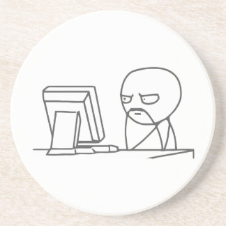 Cara Meme do computador - porta copos superior do