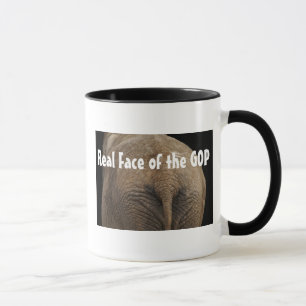 Cara real Do GOP - caneca do anti republicano