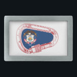 Carabineiro de subida da bandeira de Utah<br><div class="desc">As oportunidades de escalar de Utah são ilimitadas. Rock,  gelo,  rocha ou alpino. Está tudo aqui!</div>