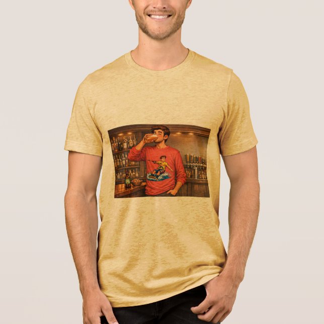 Caraça tomando uma IPA com camisa de wakeboard (Frente)