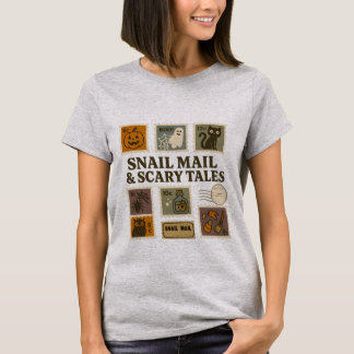 Caracóis e Contos Assustadores Camisa De Halloween