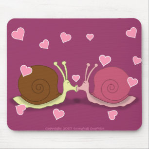 Caracóis No Mousepad Amor