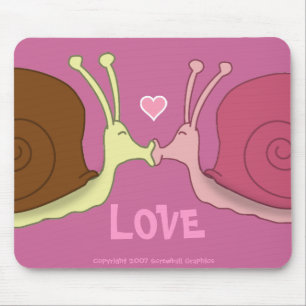 Caracóis No Mousepad Amor