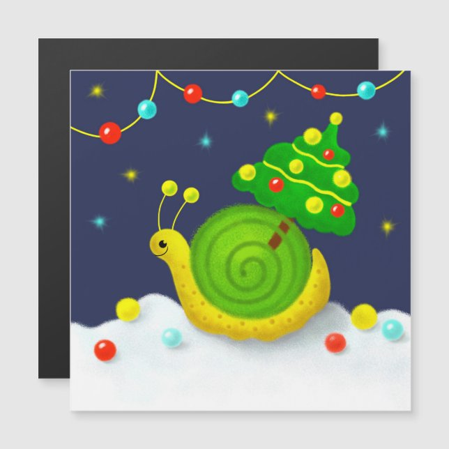 Caracol com Árvore de Natal (Frente/Verso)