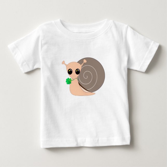 Caracol com Camiseta Clover Baby - Sortuda - Pintu (Frente)