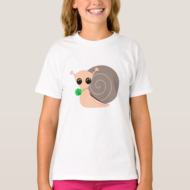 Caracol com T-Shirt do Clover Kid (Frente)