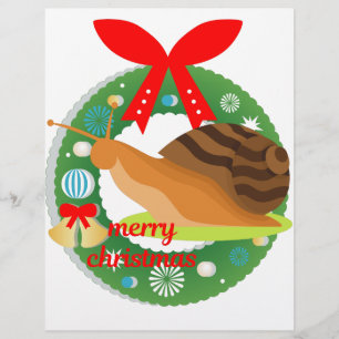 caracol de natal alegre