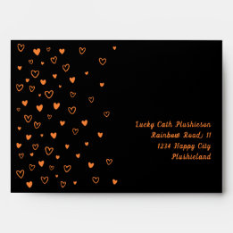 Caracol Personalizado Kawaii Cute Black Hearts
