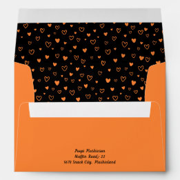 Caracol Personalizado Kawaii Cute Black Hearts