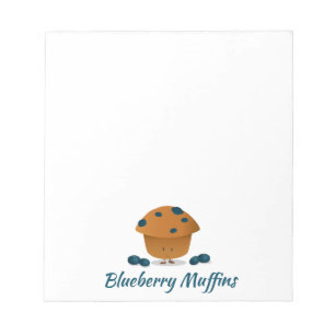 Caractere de Muffin de Blueberry   Bloco de notas