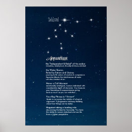 Características Aquárias Poster