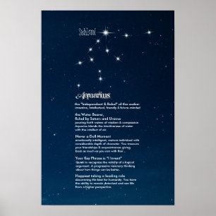 Características Aquárias Poster