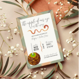 Caramel Apple - Convite ao Chá de fraldas Verde