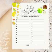 Caramel Apple Green - Jogo Race de Nome do Chá de