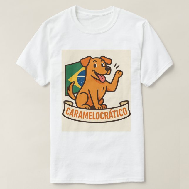 Caramelocratico Camiseta (Frente do Design)