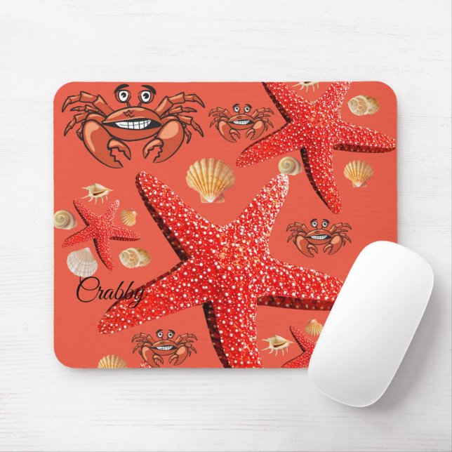 Caranguejo Caranguejo-Peixe-Mouse Pad! Mousepad (Com mouse)