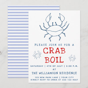 Caranguejo  Convite de festas de Verão