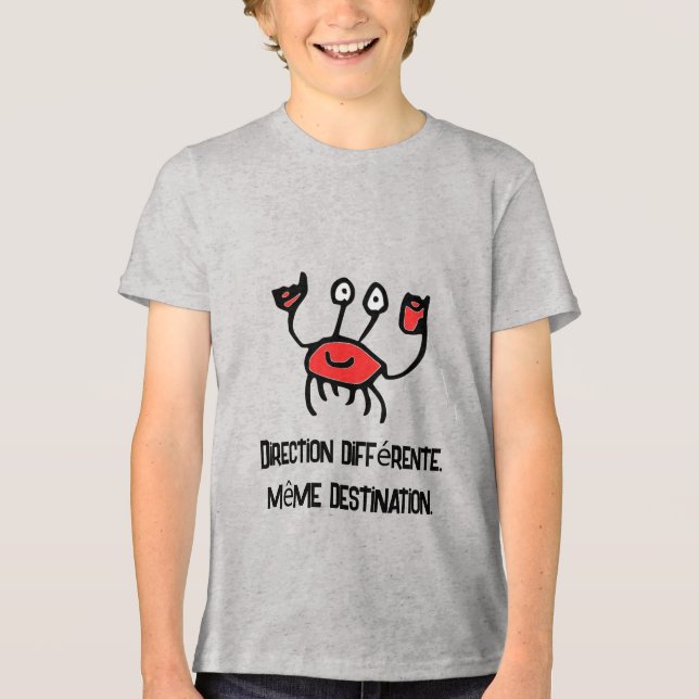 Caranguejo e Confiante – T-shirt de Caranguejo de  (Frente)