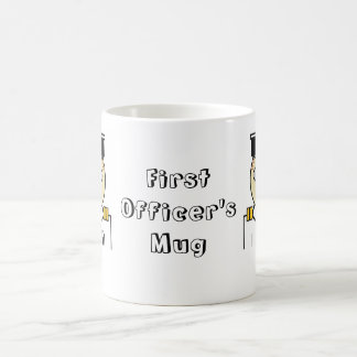 Caráter dobro da caneca de primeiro oficial