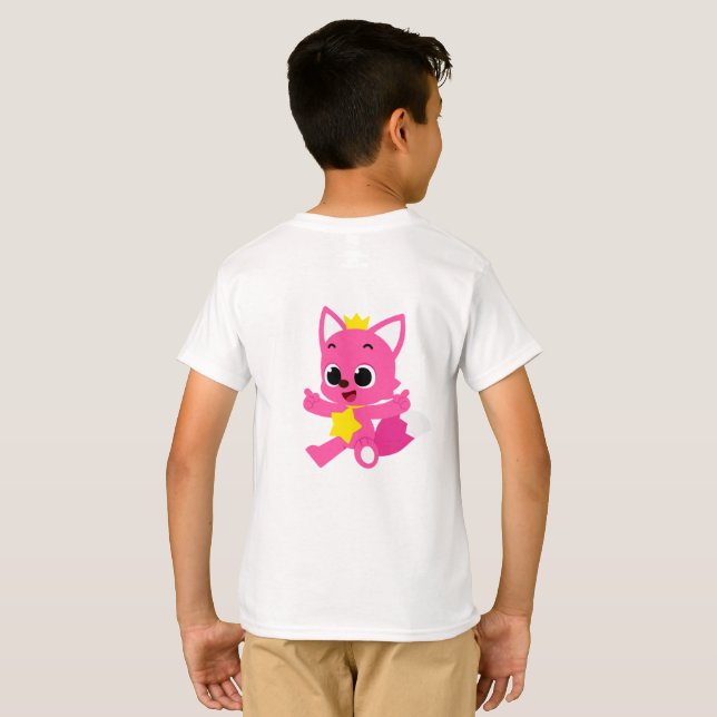 Caráter T-Shirt, Design ou Camiseta de Meninas (Parte Traseira Completa)