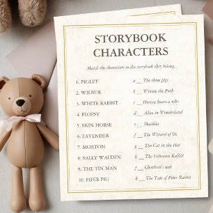 Carateres de Storybook Novo Jogo de Chá de fraldas